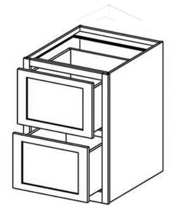 2 Drawers Base Cabinet