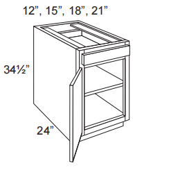 1 Door Base Cabinet With 1 Drawer