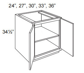 2 Doors Full Height Base Cabinet