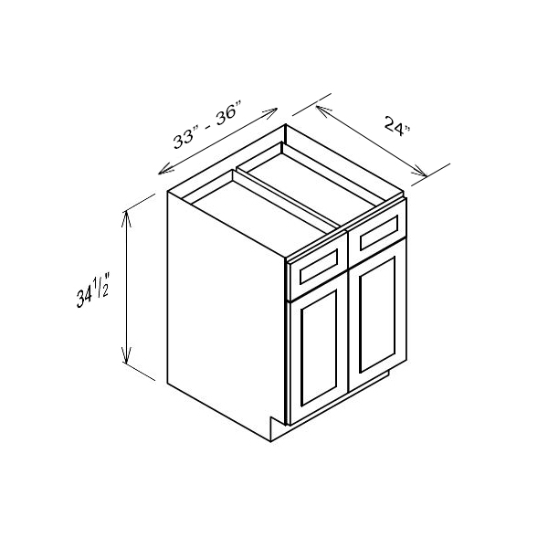 Double Door & Drawer Bases