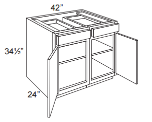 2 Door Base Cabinet With 2 Drawers