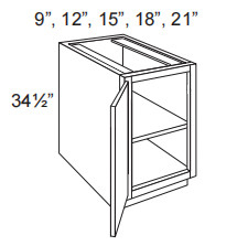 1 Door Full Height Base Cabinet