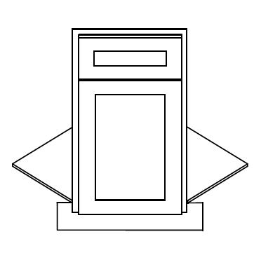 Diagonal Corner Sink Base