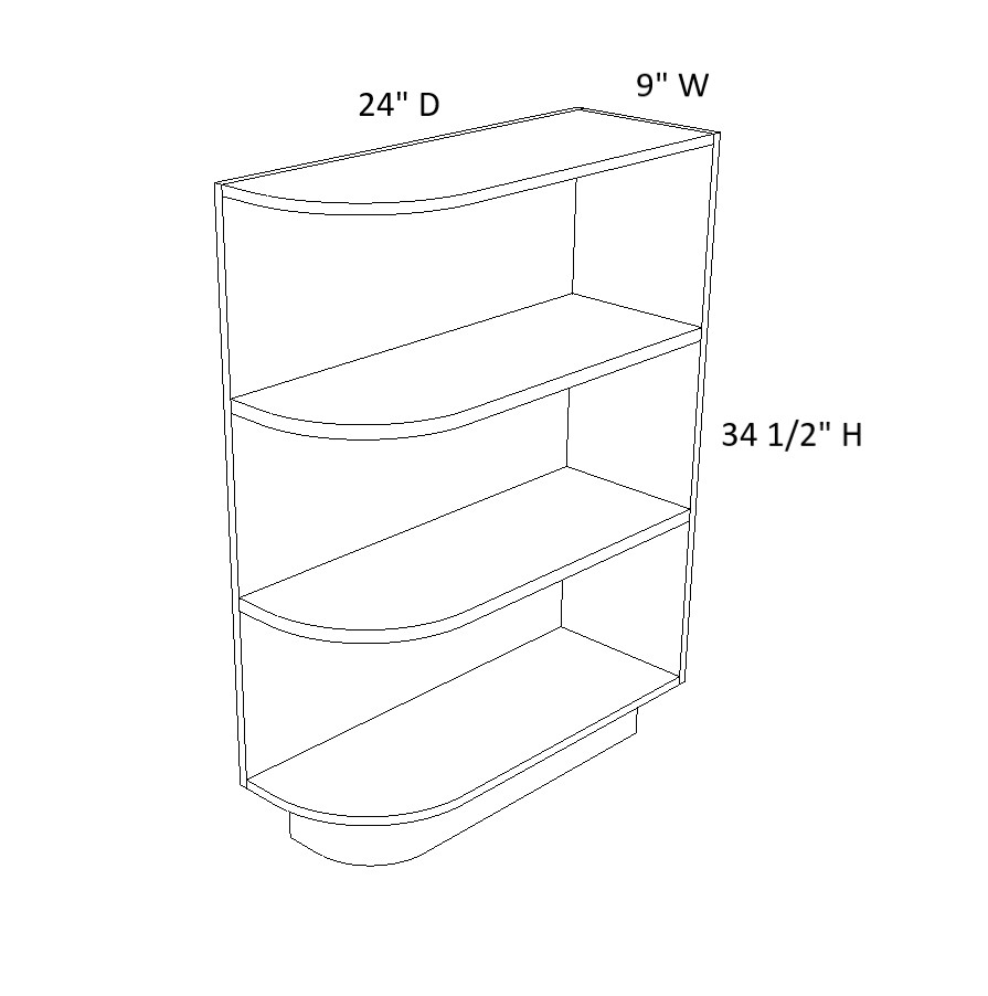 Base End Shelf Cabinet