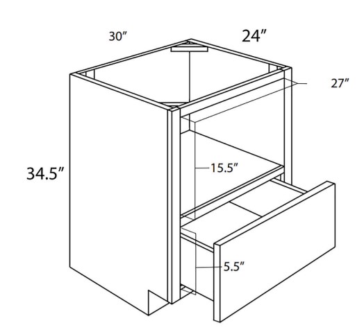 Base Microwave Cabinet