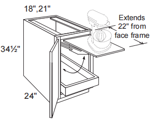 Mixer Shelf Base Cabinet