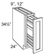 Storage Pull Out Base Cabinet