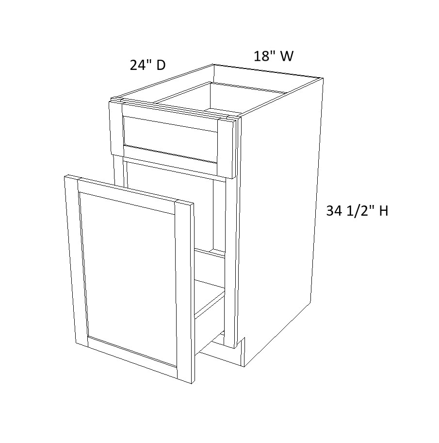 Waste Basket Base Cabinet