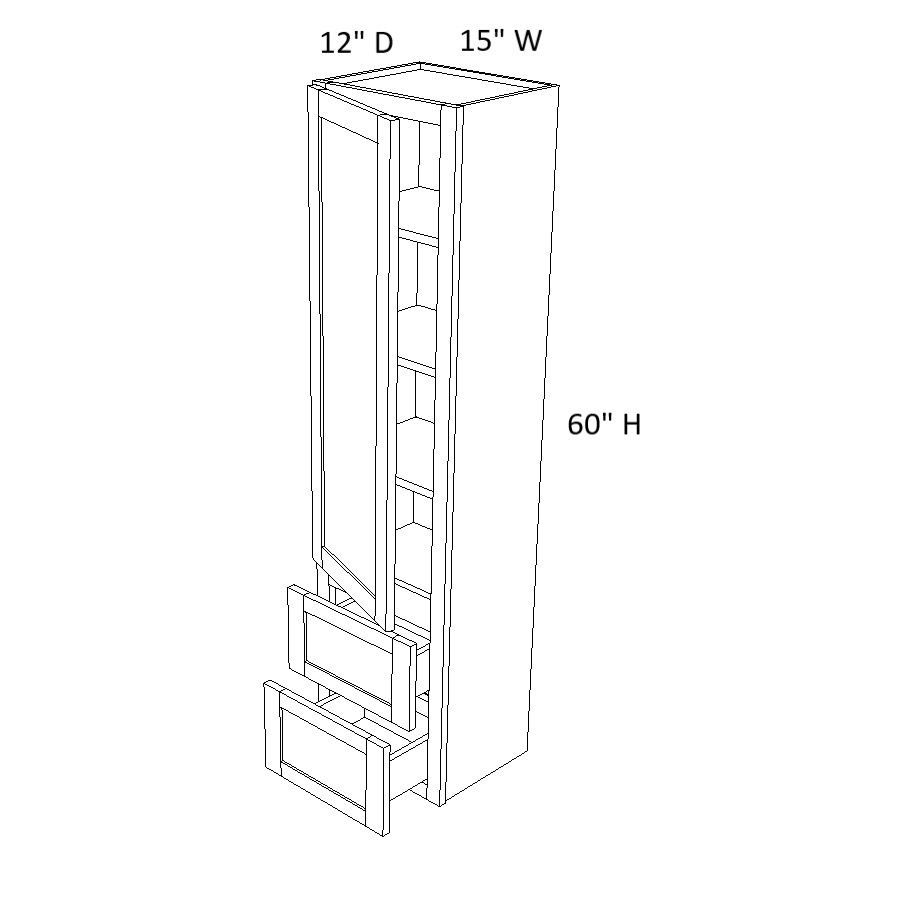 Counter Line Linen Cabinet