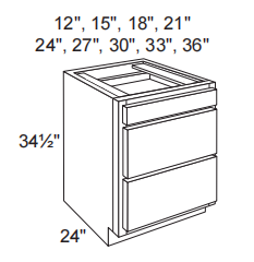 3 Drawers Base Cabinet