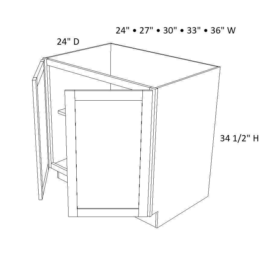 Full Height Double Door Base Cabinet