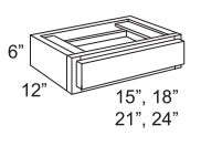 Wall Furniture Drawer With 1 Drawer Box