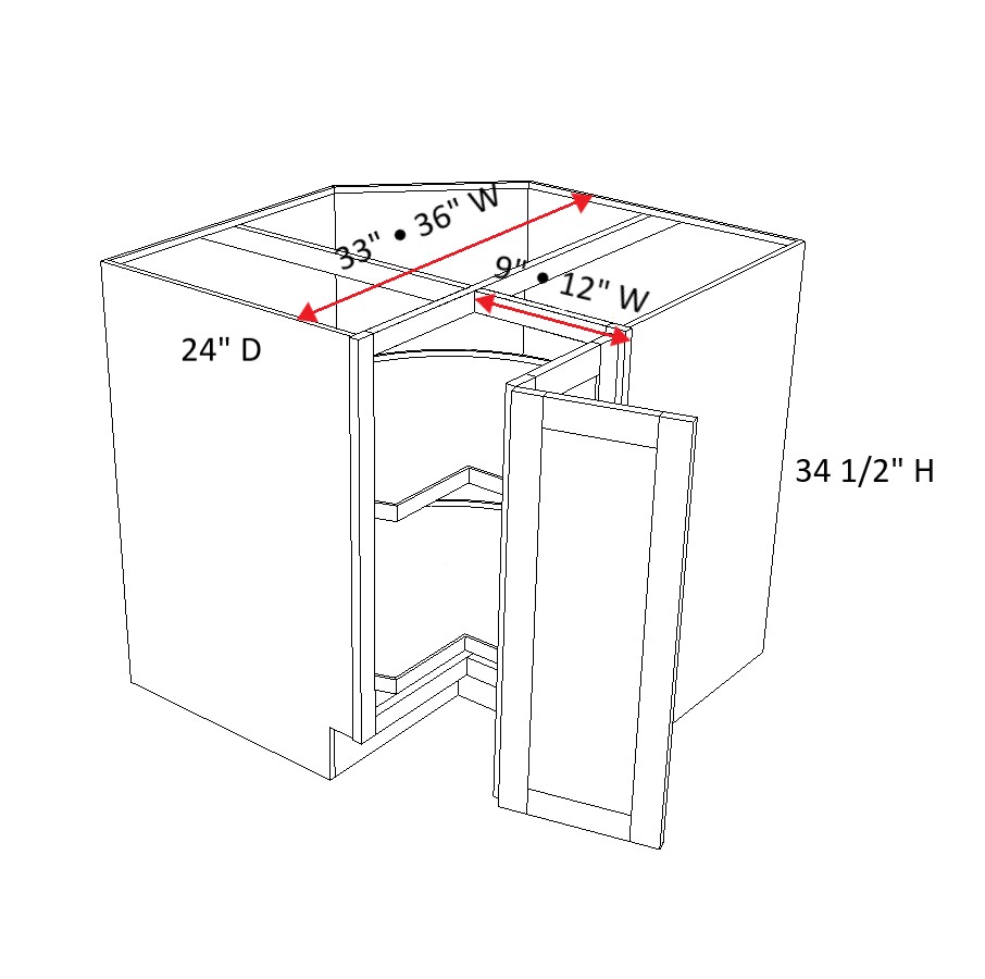 Lazy Susan Corner Base Cabinet