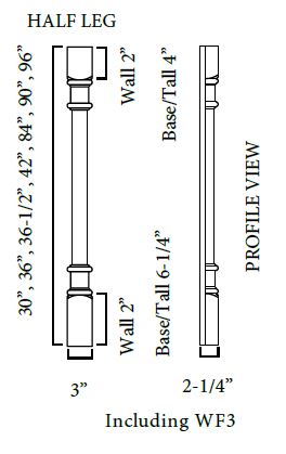 Decor Legs-POLE28WF