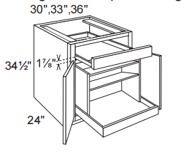 Pull Out Organizer With 1 Range Drawer