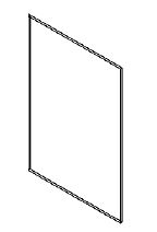 Refrigerator End Panel-REP2496