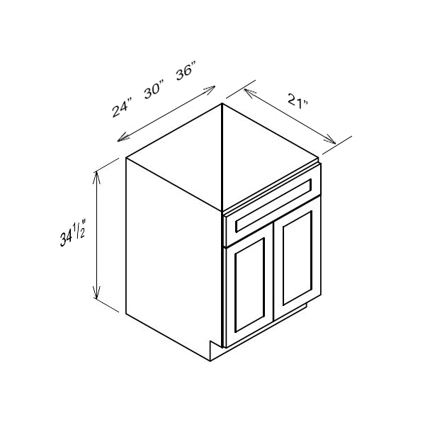 Sink Base Vanity Without Drawer