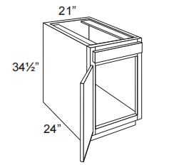 1 Door Sink Base Cabinet