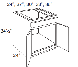 2 Doors Sink Base Cabinet