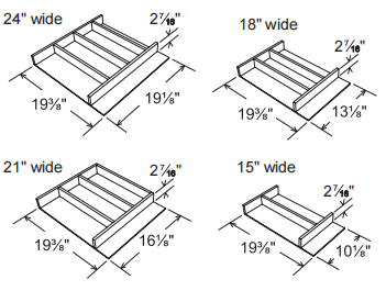 Utensil Tray Divider - Insert Kit