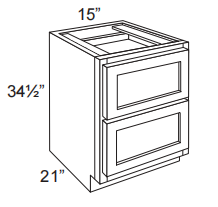 Vanity Drawer Cabinet With 2 Deep Drawers