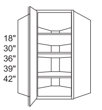 Wall Angle Corner Cabinet With 1 Door