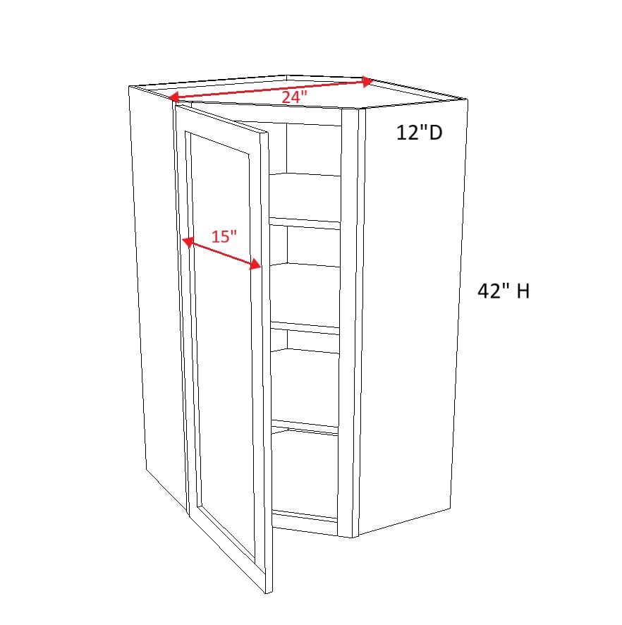 Diagonal Corner Wall Cabinets