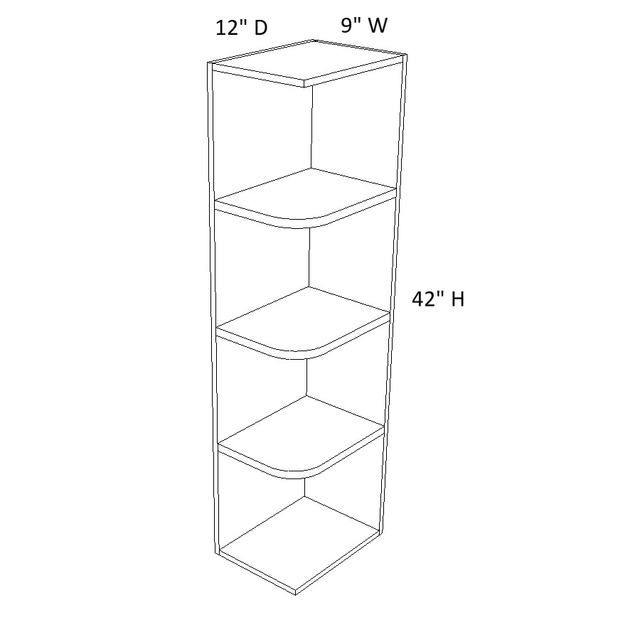 Wall End Shelf Cabinet