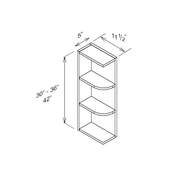 Wall End Shelf