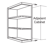 Wall Shelf End Cabinet