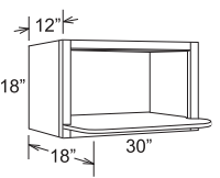 Wall Microwave Shelf Cabinet